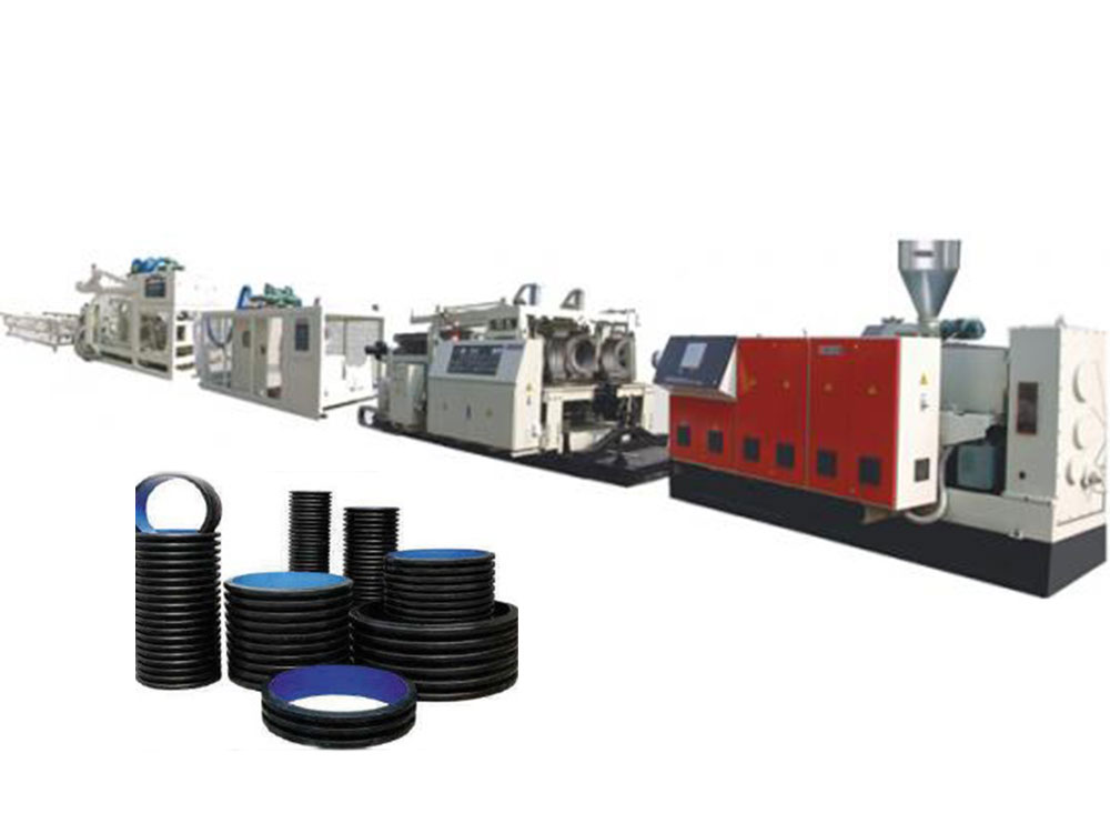Horizontal-double-wall-corrugated-pipe-production-line